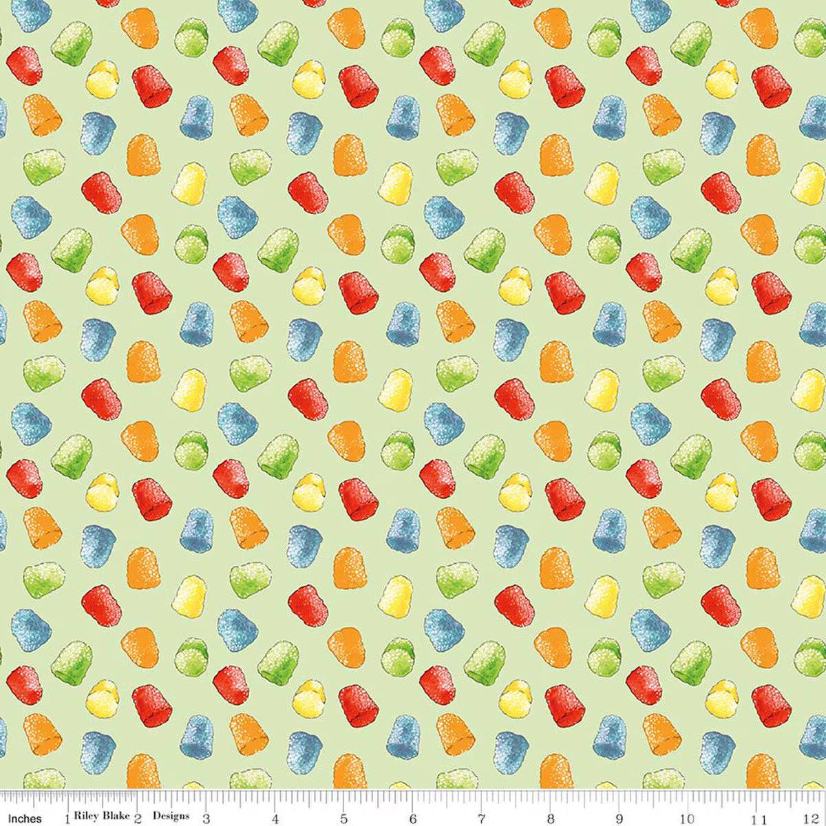 Gingerbread - Gumdrops in Green - J. Wecker Frisch