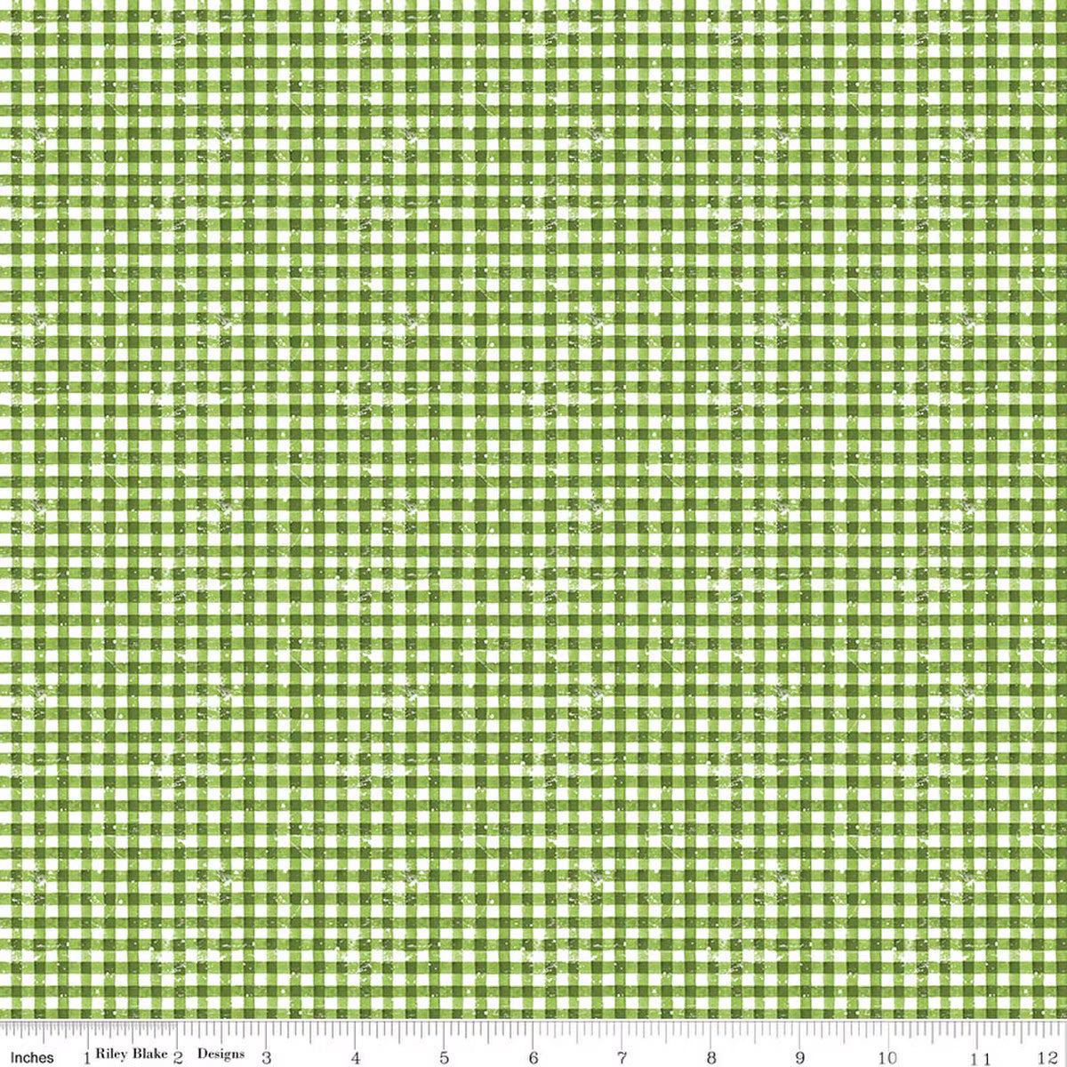 Gingerbread - Sugar Gingham in Green - J. Wecker Frisch
