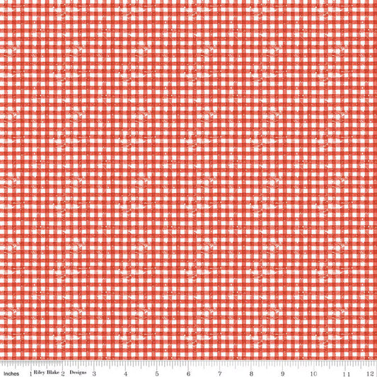 Gingerbread - Sugary Gingham in Red - J. Wecker Frisch