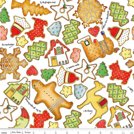 Gingerbread - Cookie Toss in White - J. Wecker Frisch