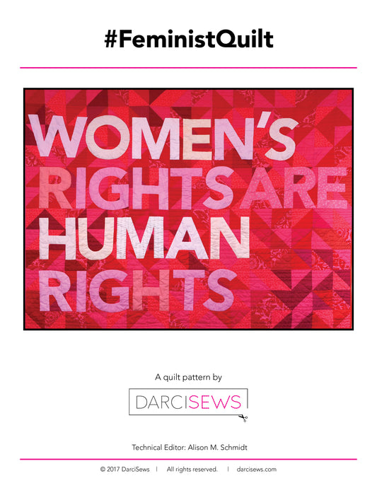 Feminist Quilt PDF Quilt Pattern