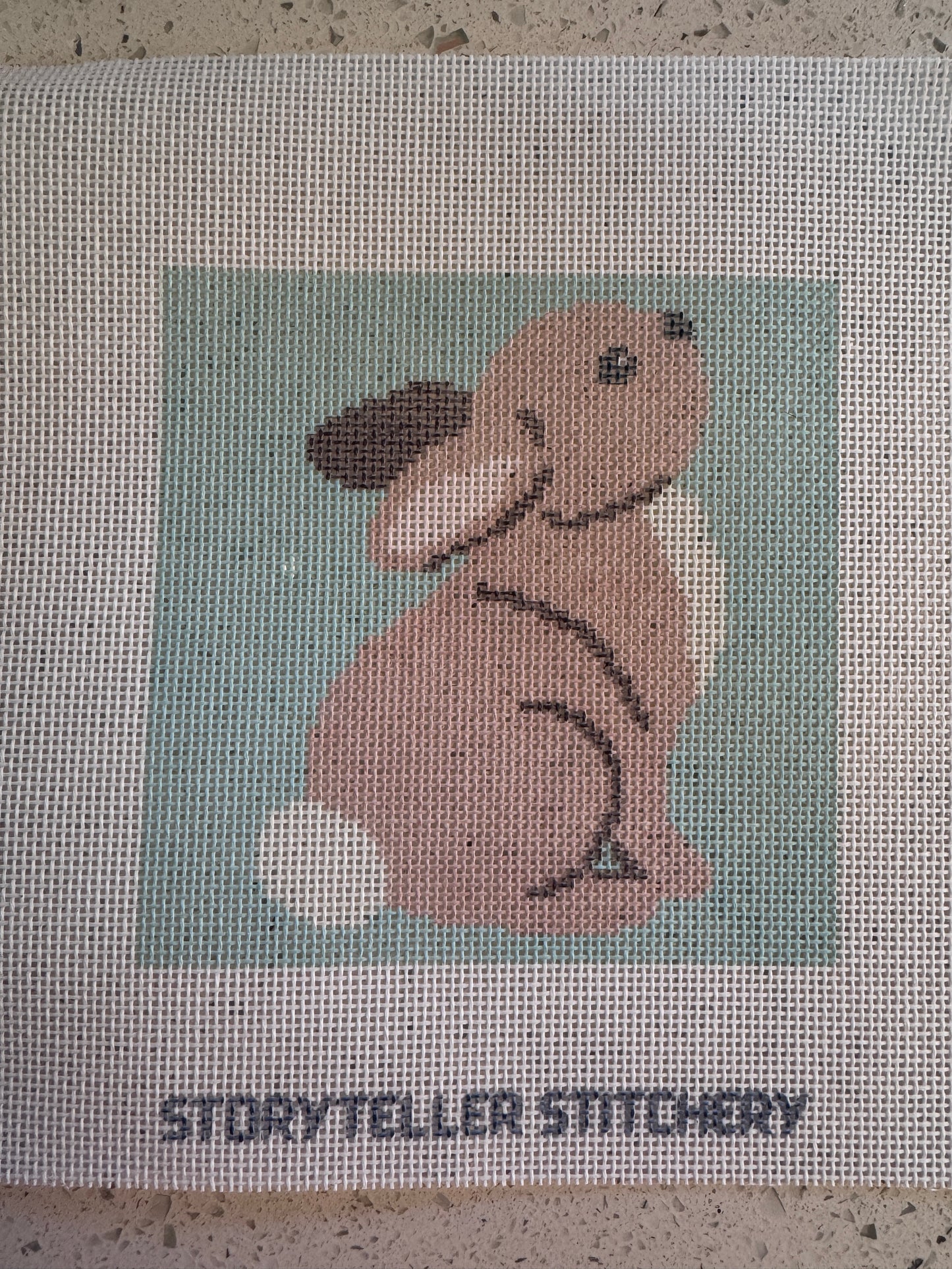 Bunny - Modern Needlepoint Kit - Storyteller Stitchery