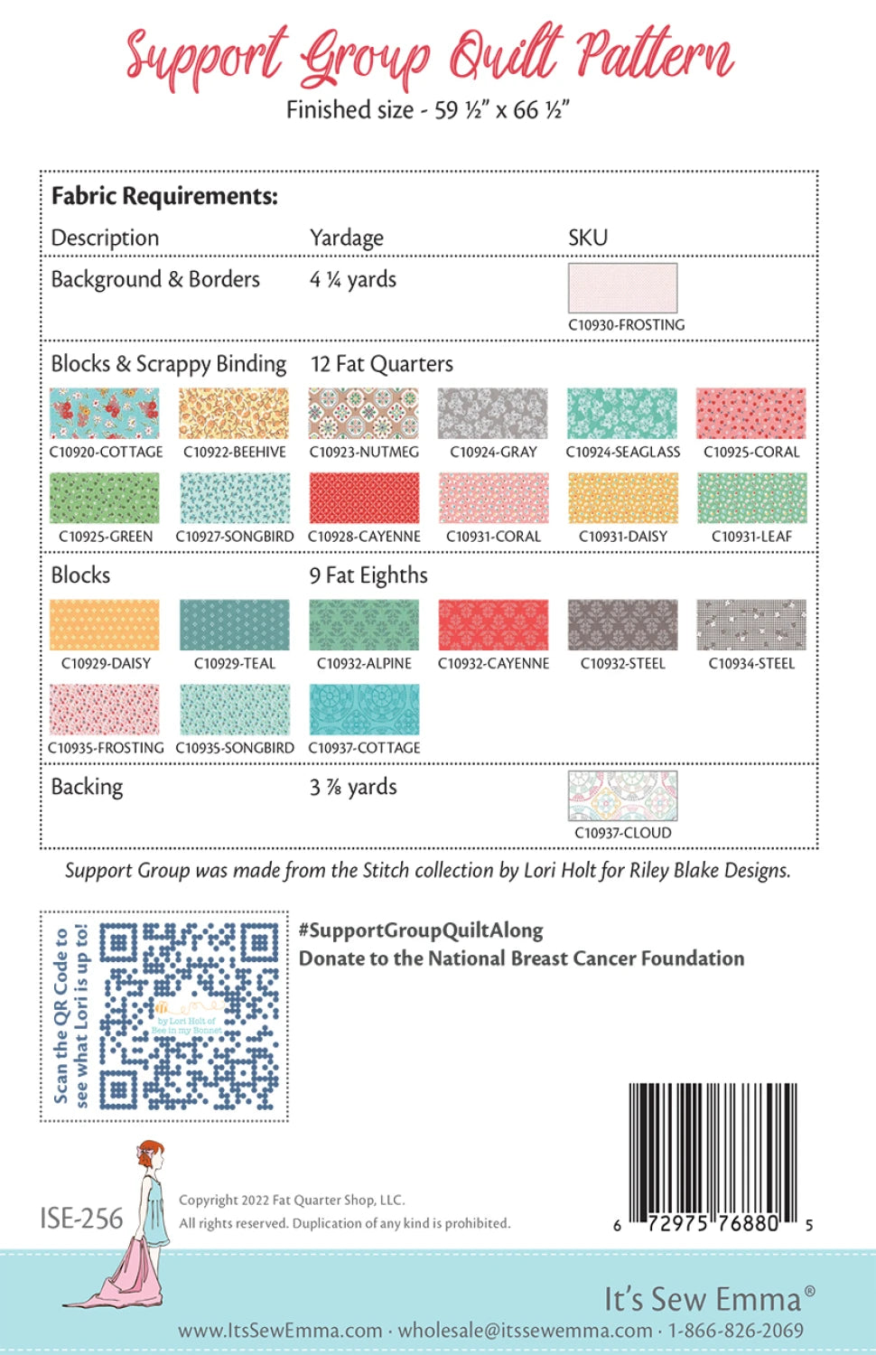Support Group Quilt Pattern by It's Sew Emma