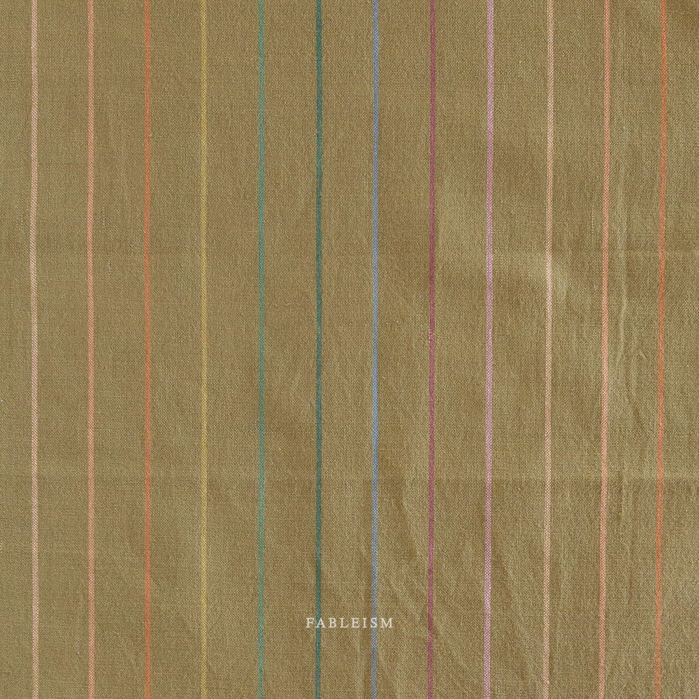 Skinny Stripe in Clover - Fableism Supply Co Lucky Loom