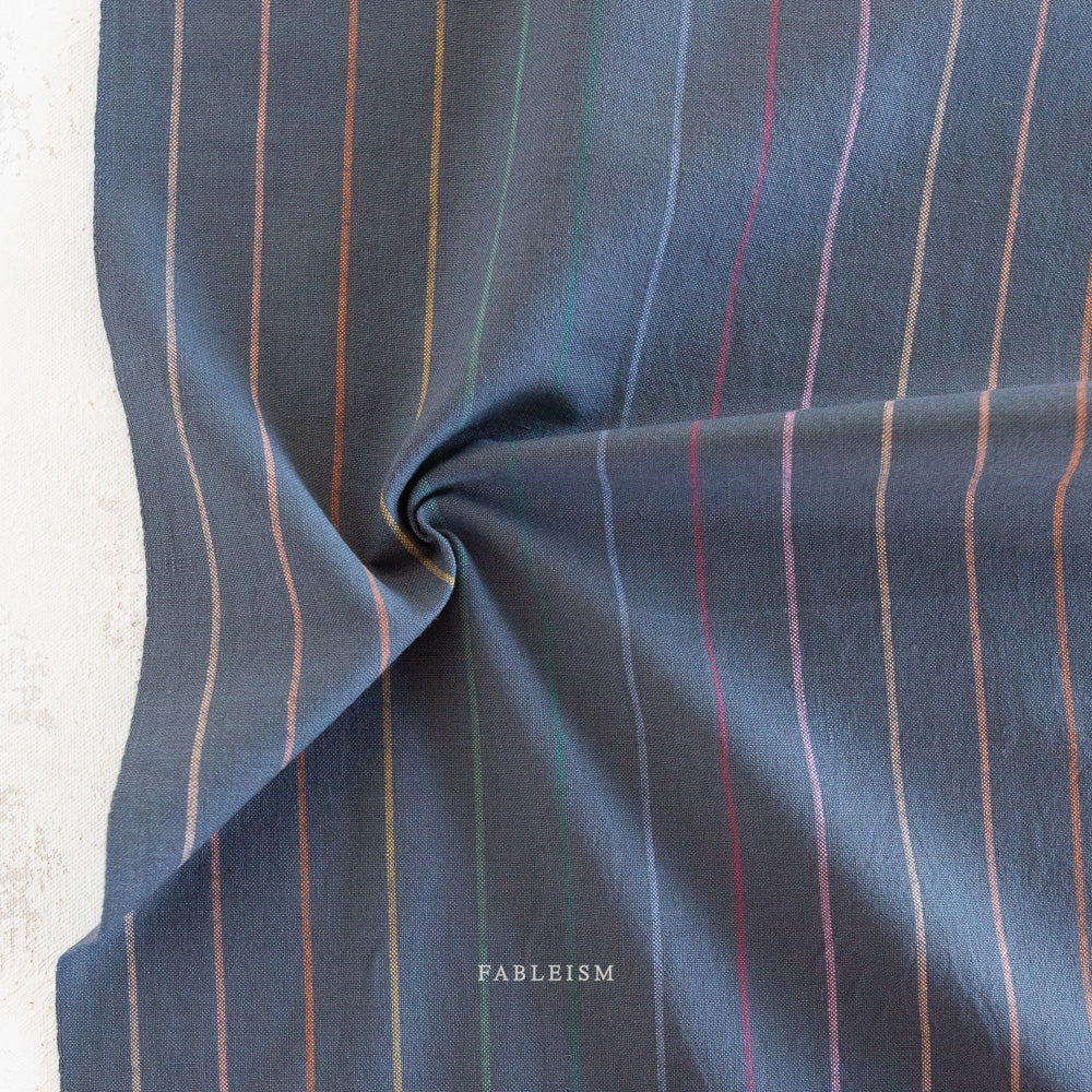 Skinny Stripe in Dark Rainbow - Fableism Supply Co Lucky Loom