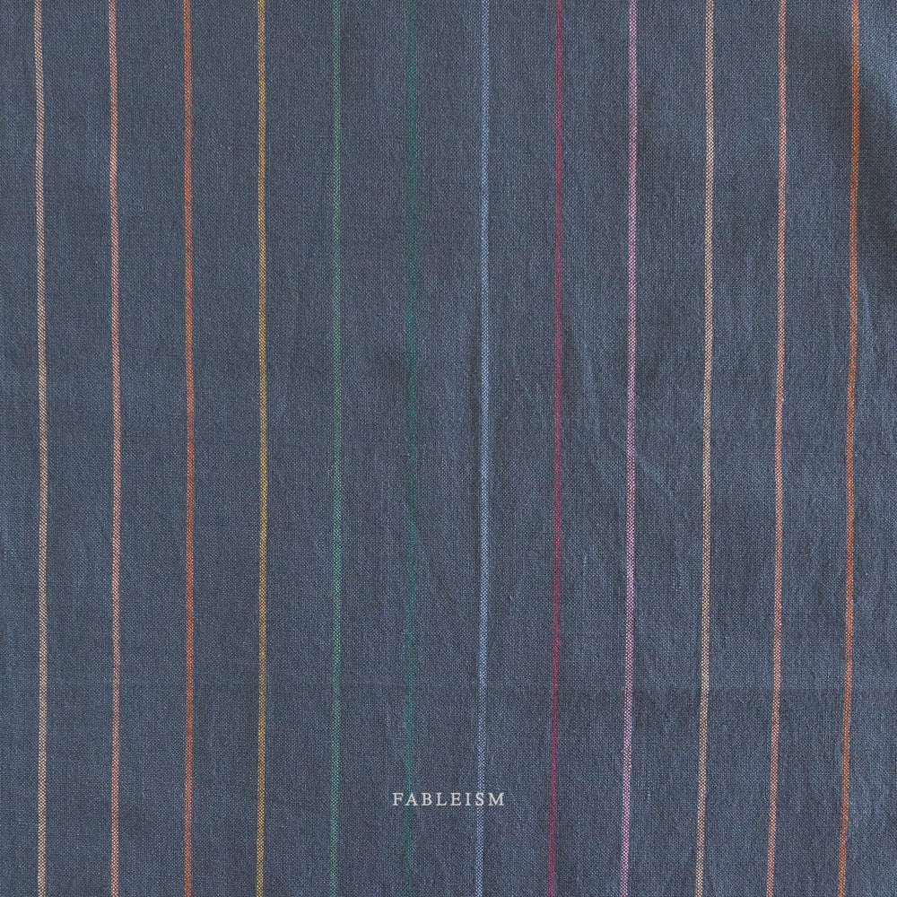 Skinny Stripe in Dark Rainbow - Fableism Supply Co Lucky Loom
