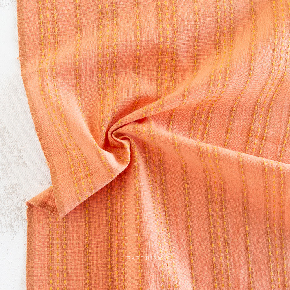 Stitch Stripe in Ginger - Fableism Supply Co’s Lucky Loom