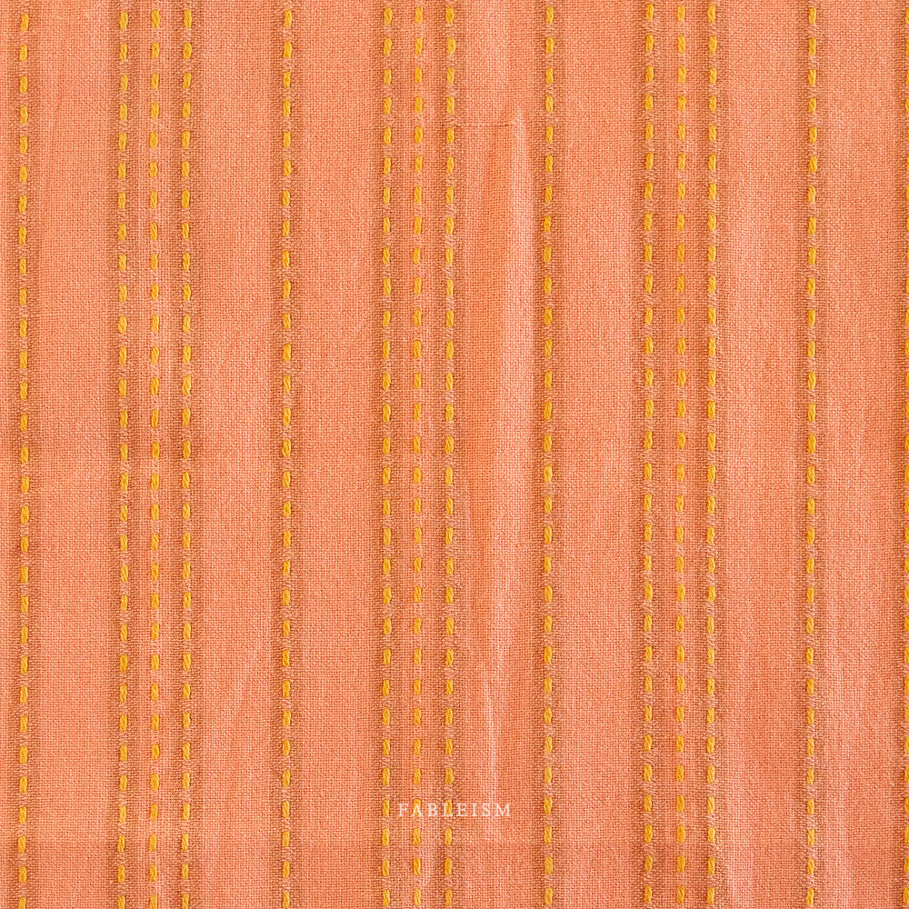 Stitch Stripe in Ginger - Fableism Supply Co’s Lucky Loom