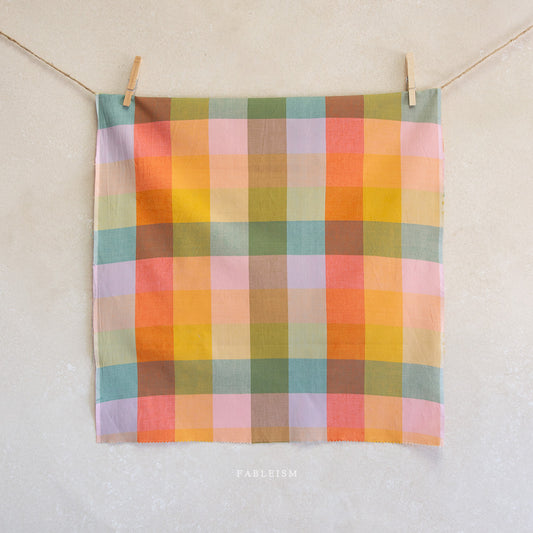 Lumiére - Wide Happy Checkers in Bloom - Fableism Supply Co.