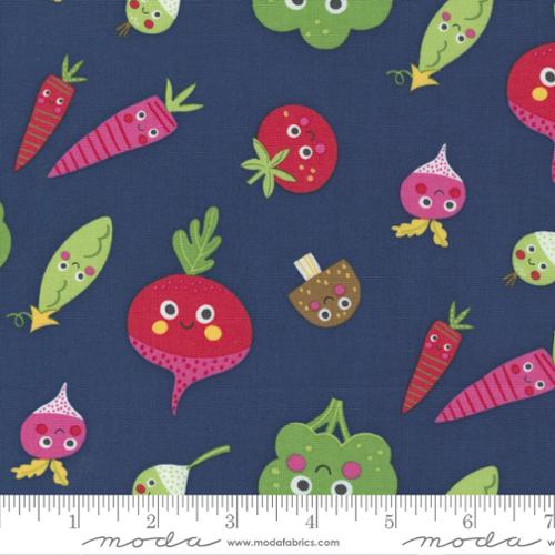 Rainbow Garden Blueberry (35360 18) by Abi Hall with Moda Fabrics