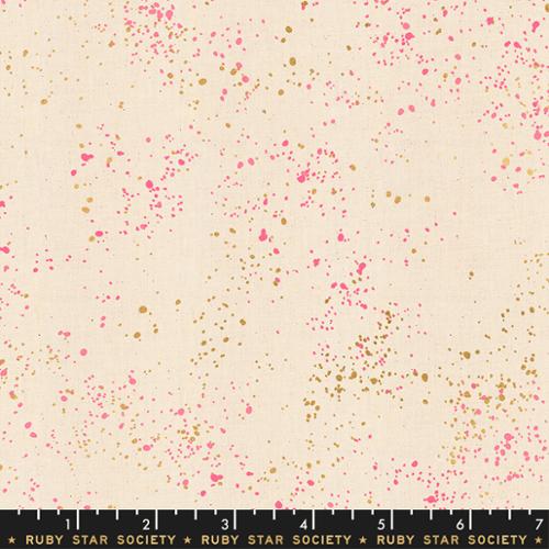 Speckled Metallic Neon Pink (RS5027 16M) by Rashida Coleman-Hale of Ruby Star Society with Moda Fabrics