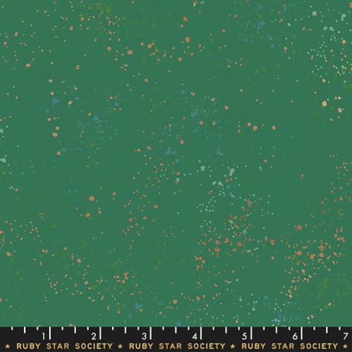 Speckled Metallic Emerald Green (RS5027 74M) by Rashida Coleman-Hale of Ruby Star Society with Moda Fabrics