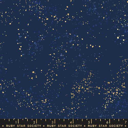 Speckled Metallic Navy (RS5027 10) by Rashida Coleman-Hale of Ruby Star Society with Moda Fabrics