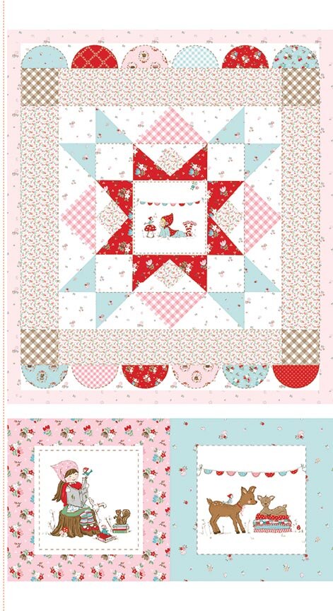 Whimsical Woodland - Wall Hanging and Pillow Panel - Tasha Noel