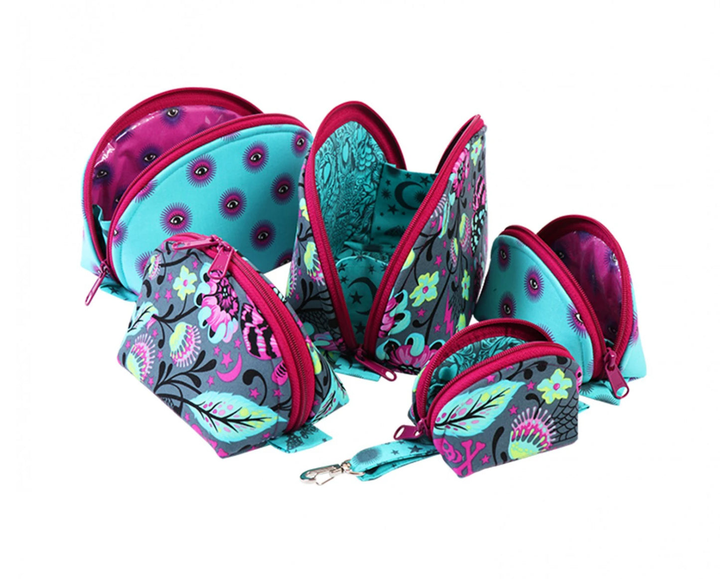 Clam Up Zippered Pouches Pattern by ByAnnie