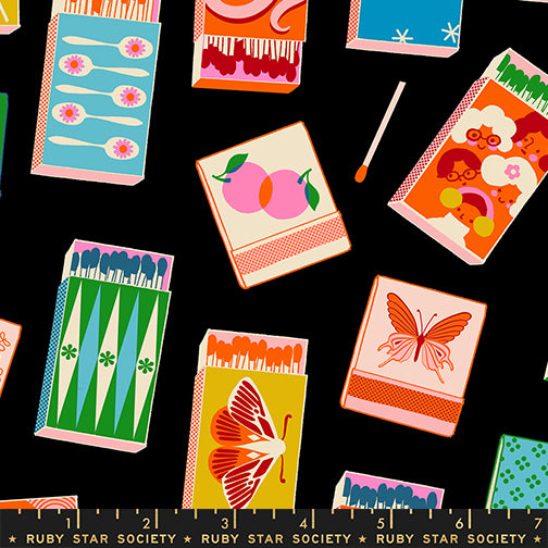 Trinketry - Matchboxes in Black - Ruby Star Society