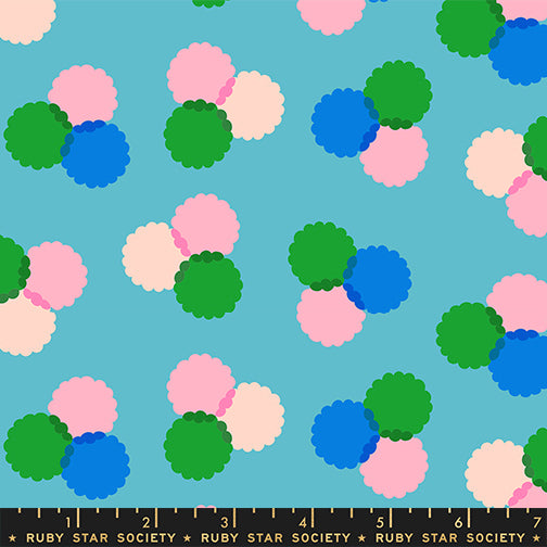 Sparkle Mart - Puffs in Dark Turquoise - Melody Miller