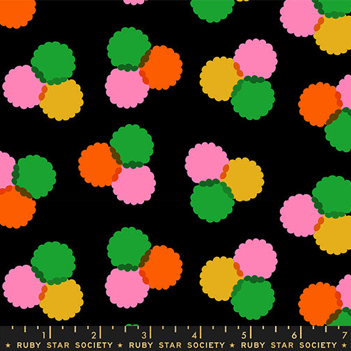 Sparkle Mart - Puffs in Black - Melody Miller