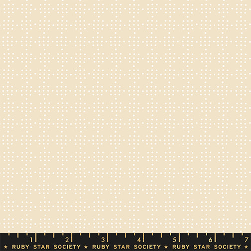 Paper Cuts 2 - Peg Board Dots Ditsy Blender in Parchment - Ruby Star