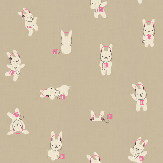 Lofi Linens - Rabbeats in Khaki - Rashida Coleman Hale