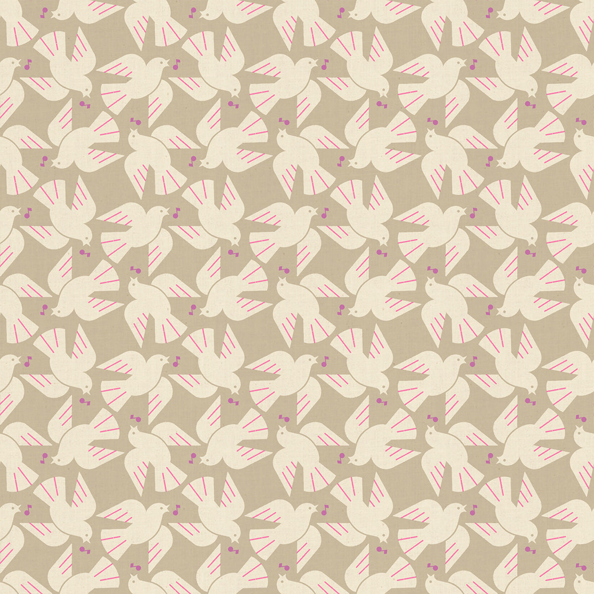 Lofi Linens - Flock Yeah in Khaki - Rashida Coleman Hale