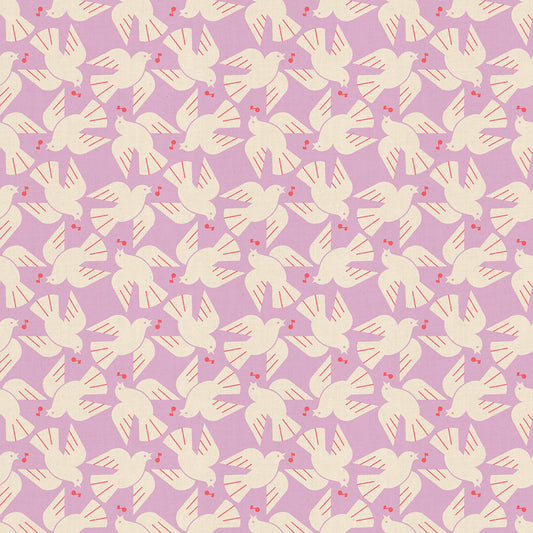 Lofi Linens - Flock Yeah in Wisteria - Rashida Coleman Hale