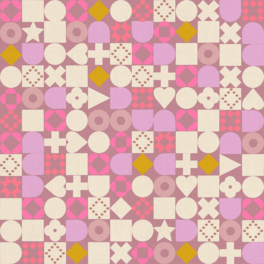 Lofi Linens - Blocked in Lilac - Rashida Coleman Hale