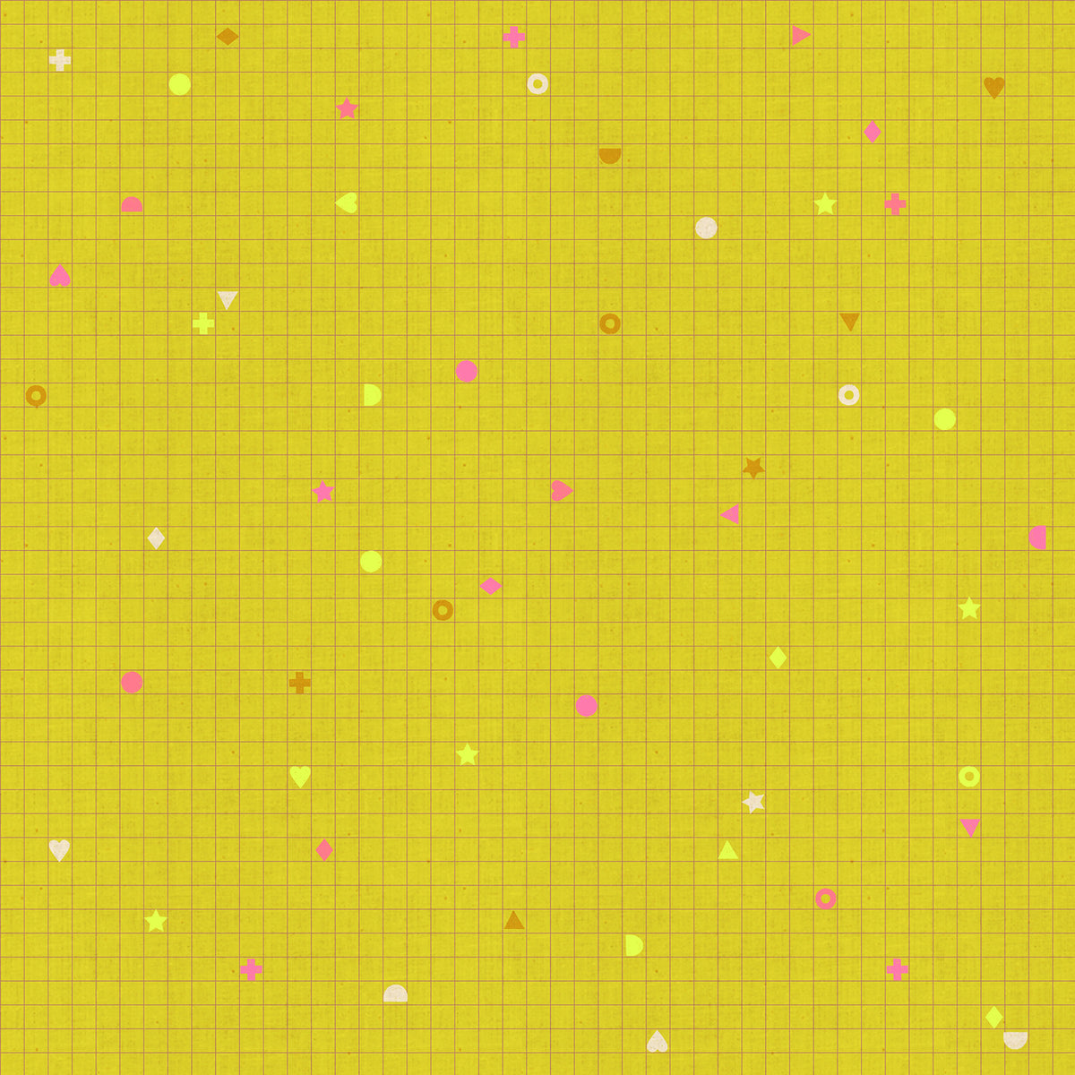 Lofi Linens - Power Grid in Citron - Rashida Coleman Hale
