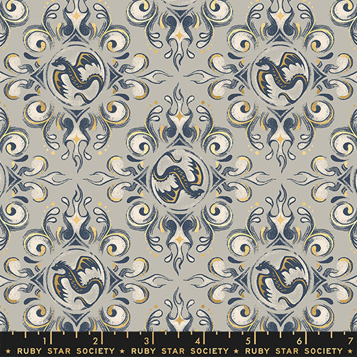 Fireglow - Emblem in Oyster Metallic - Sarah Watts
