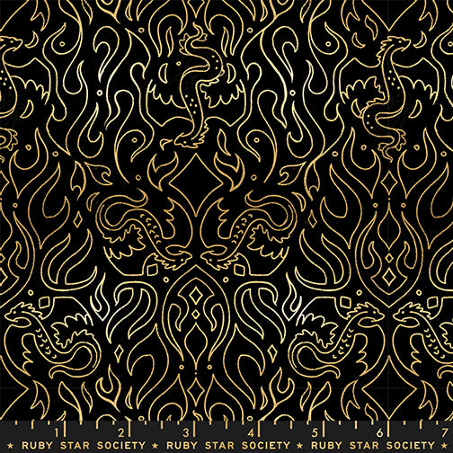 Fireglow - Scribe in Black Metallic - Sarah Watts
