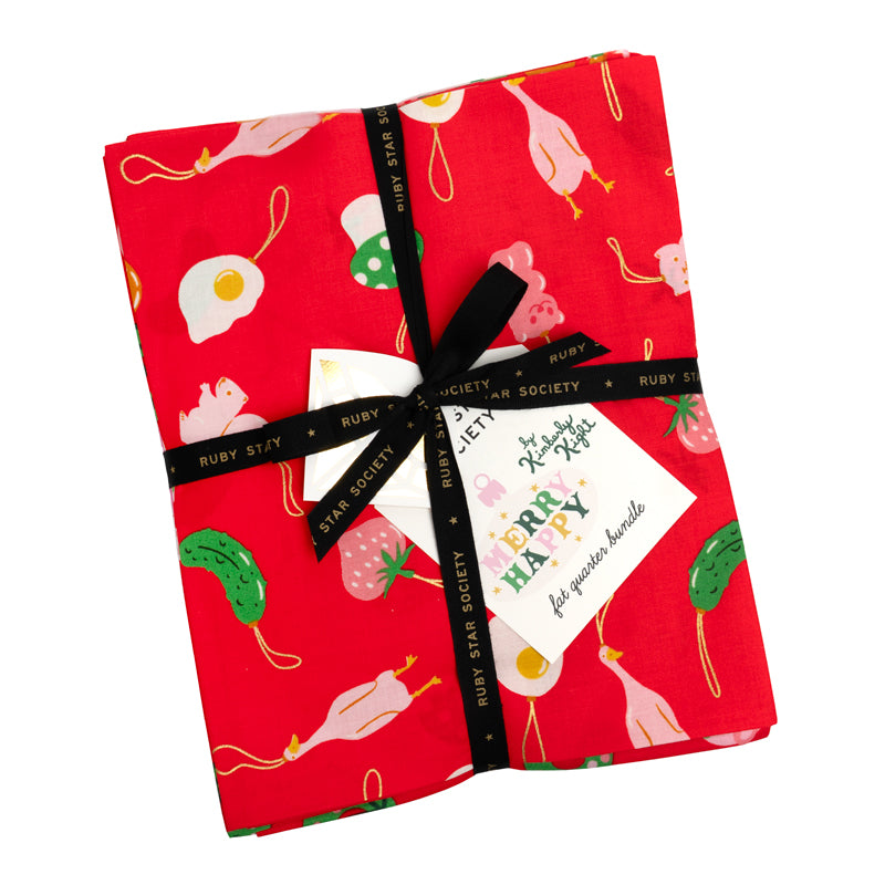Merry Happy Fat Quarter Bundle by Kimberly Kight for Ruby Star Society