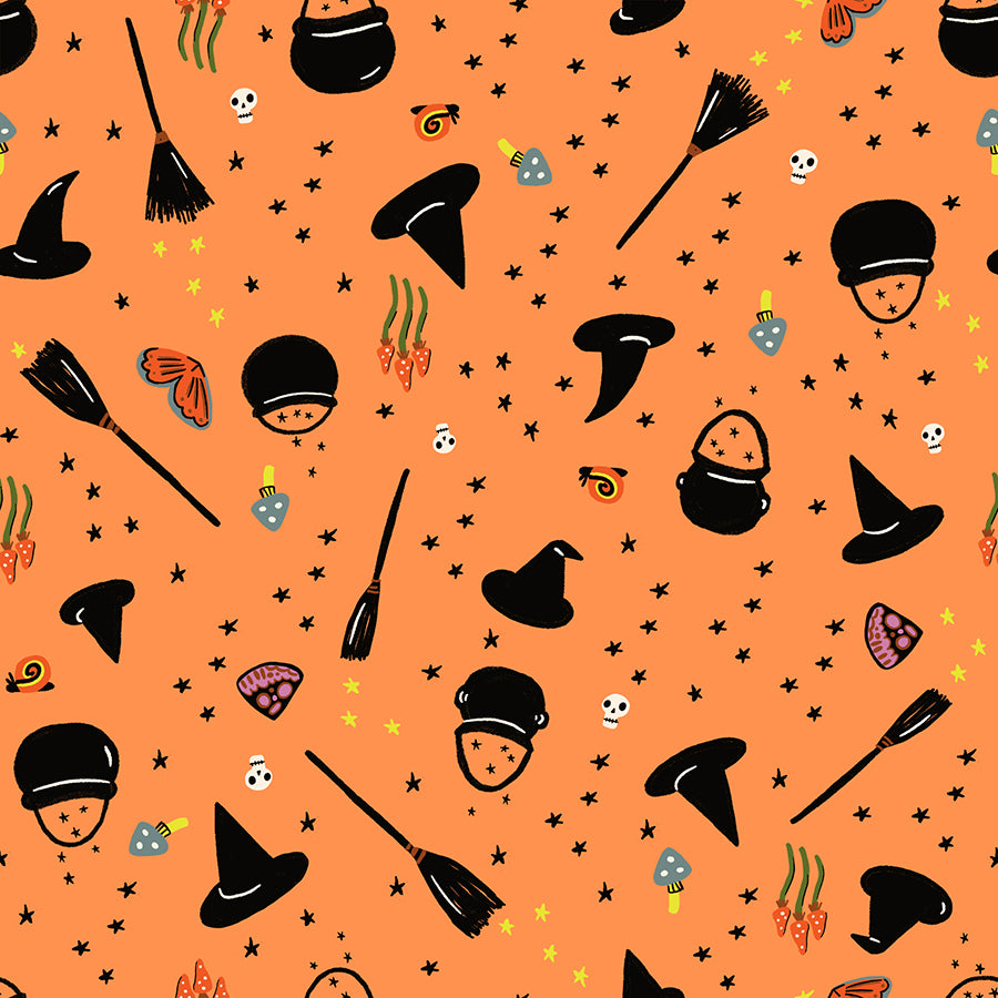 Freaky Familiars - Witchy Woman in Pumpkin - Ruby Star Society