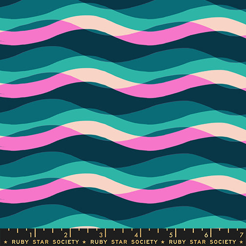 Poolside Too- Waves in Peacock - Ruby Star Society