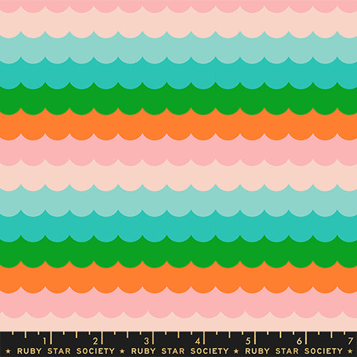 Poolside Too- Umbrella Scallops in Verdant - Ruby Star Society
