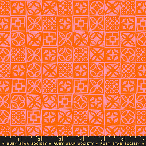 Poolside Too - Architectural Blocks in Goldfish - Ruby Star Society