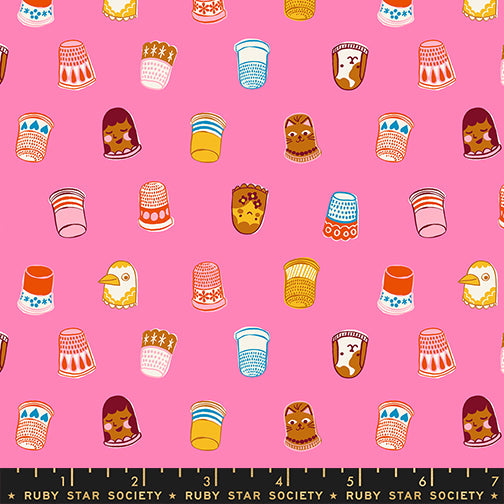 1-800-Notion - Thimbles in Flamingo - Ruby Star Society