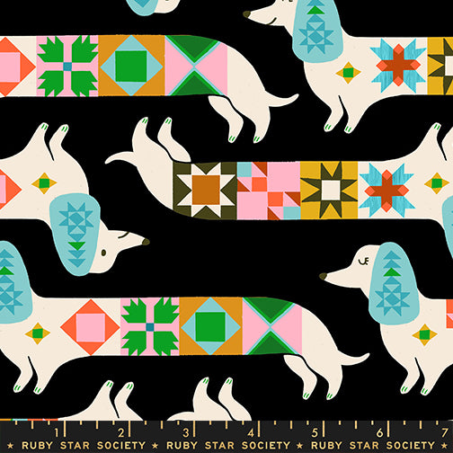 1-800-Notion - Quilty Dog in Soft Black - Ruby Star Society