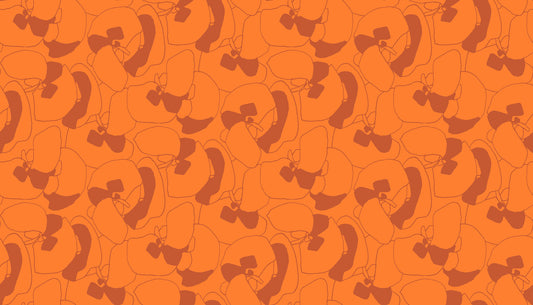 Memento Canvas - Seagrapes in Orange  - Carolyn Friedlander