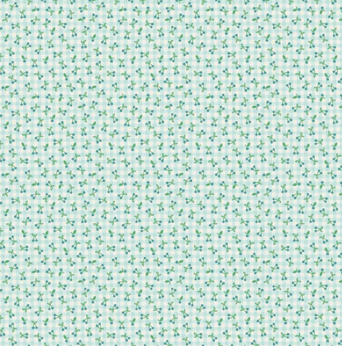 Cherry Pie Teal, Farmhouse Fancy by Poppie Cotton