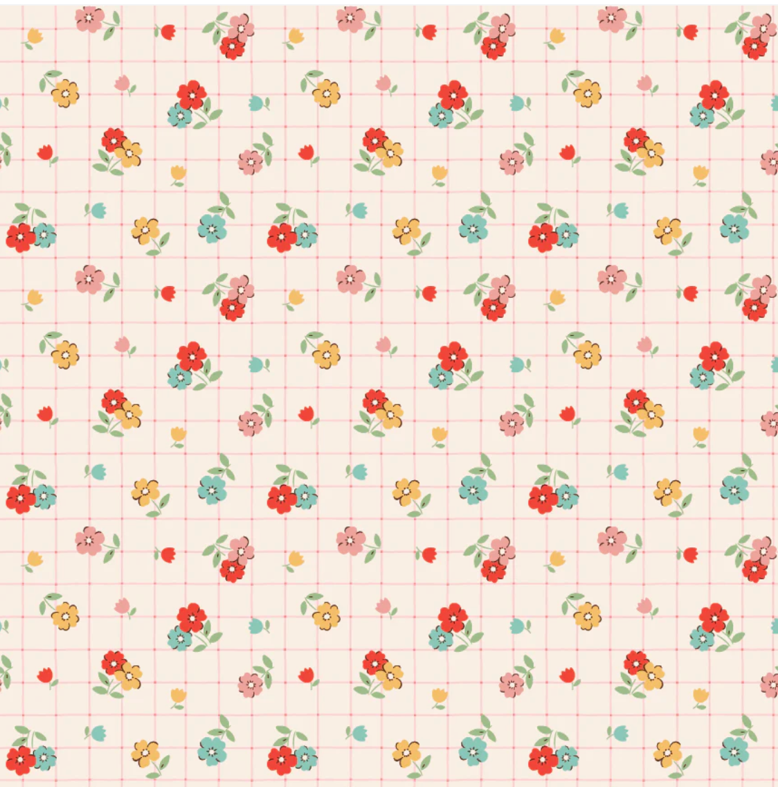 Tea Towel Multi, Farmhouse Fancy by Poppie Cotton