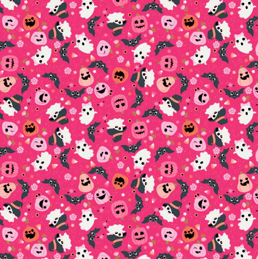 Not Scary - Going Batty in Dark Pink - Jill & Rani