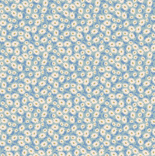 Bluebells and Buttercups - Sugar Daisies in Blue - Elea Lutz