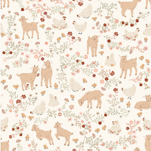 Primrose and Parsley - Barnyard Babies in White - Michal Marko