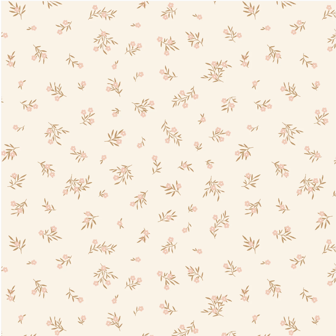Primrose and Parsley - Meadow Sprigs in Beige - Michal Marko