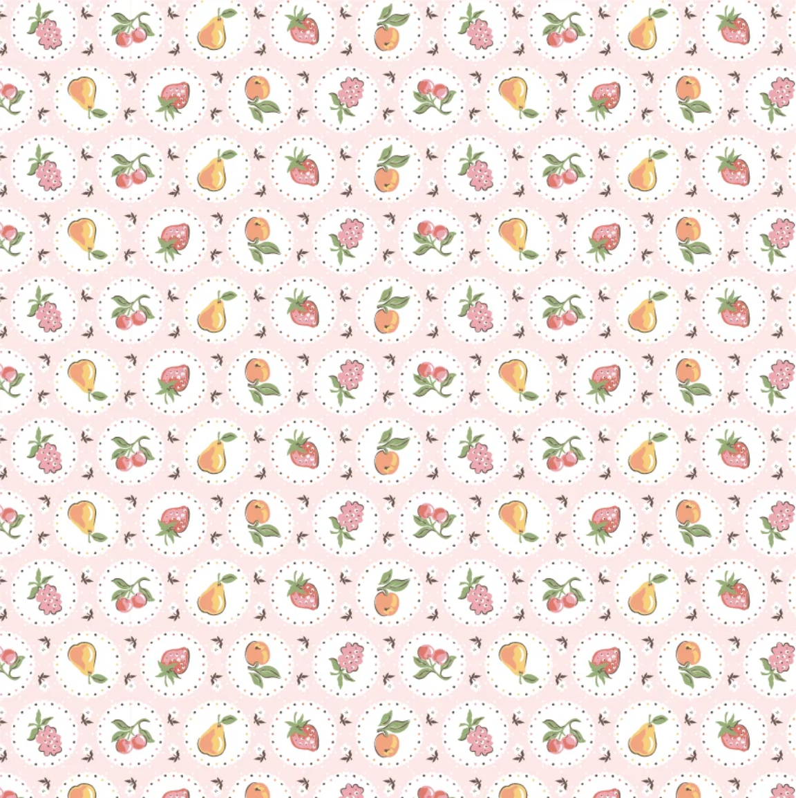 Homegrown Preserves - Fruit Plate in Pink - Sheri McCulley
