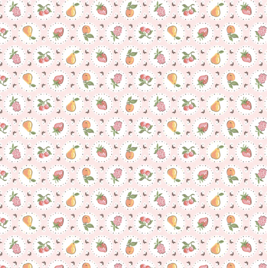 Homegrown Preserves - Fruit Plate in Pink - Sheri McCulley