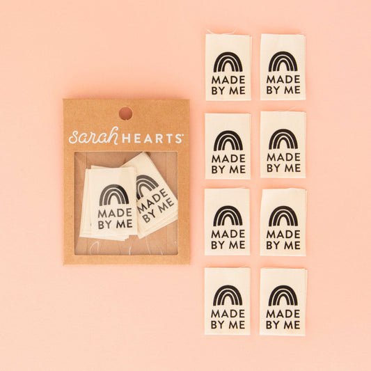 Made by Me Organic Cotton Labels - Sarah Hearts
