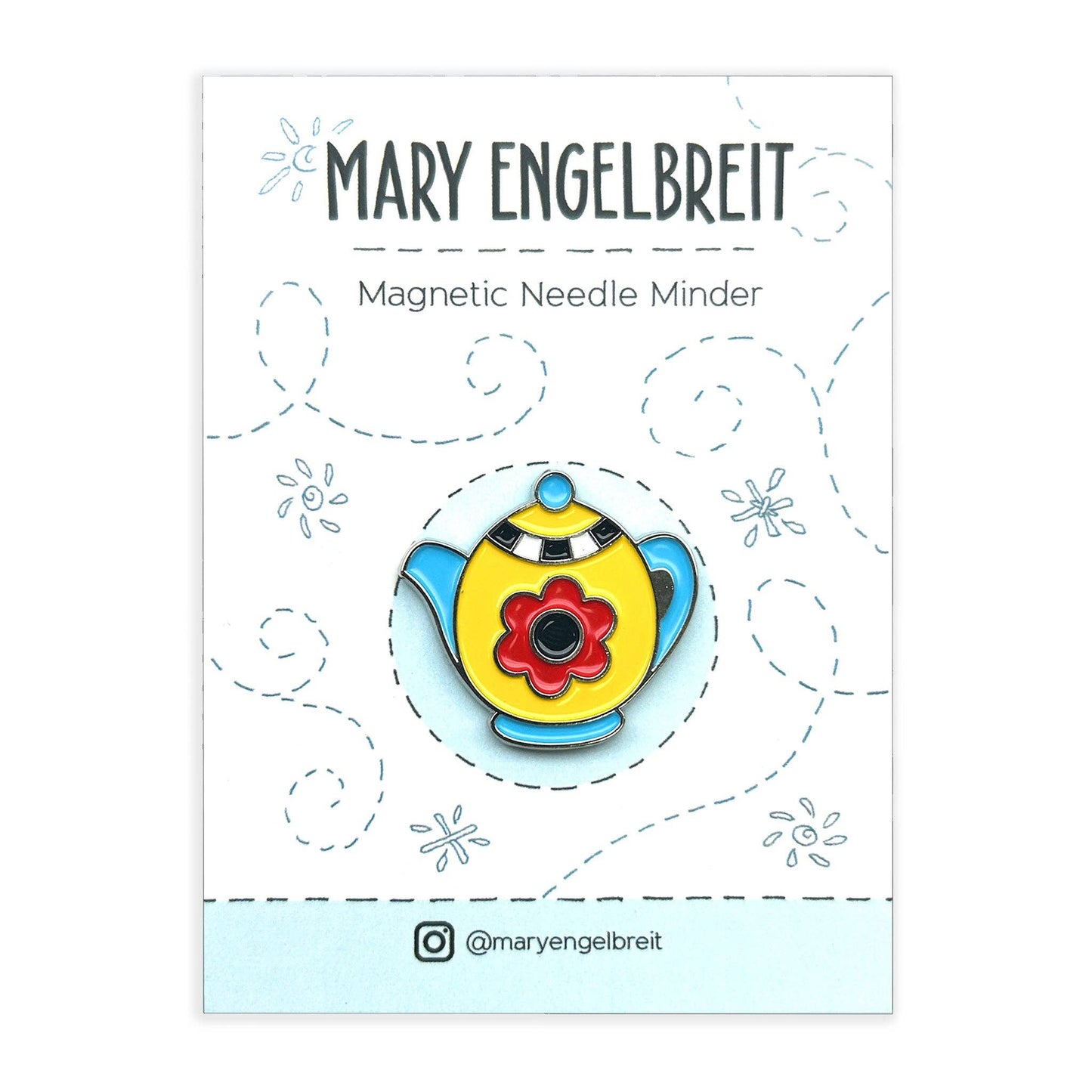 Mary Englebreit Teapot Needle Minder