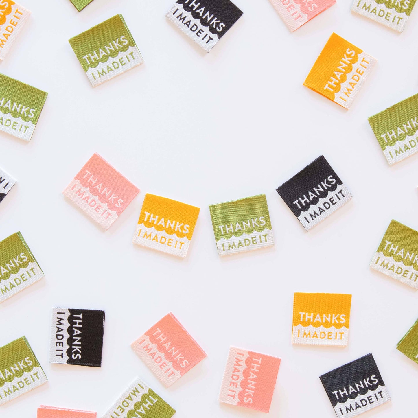 Thanks I Made It Multipack Woven Sewing Labels - Sarah Hearts