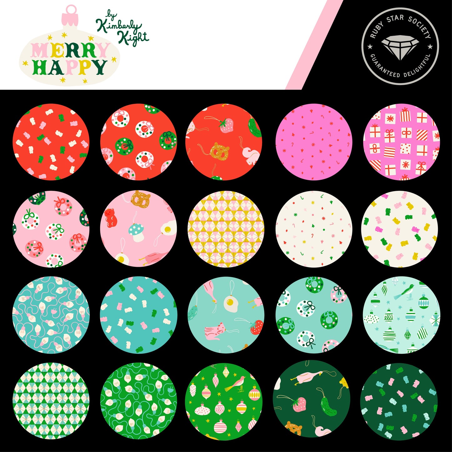 Merry Happy Layer Cake by Kimberly Kight for Ruby Star Society